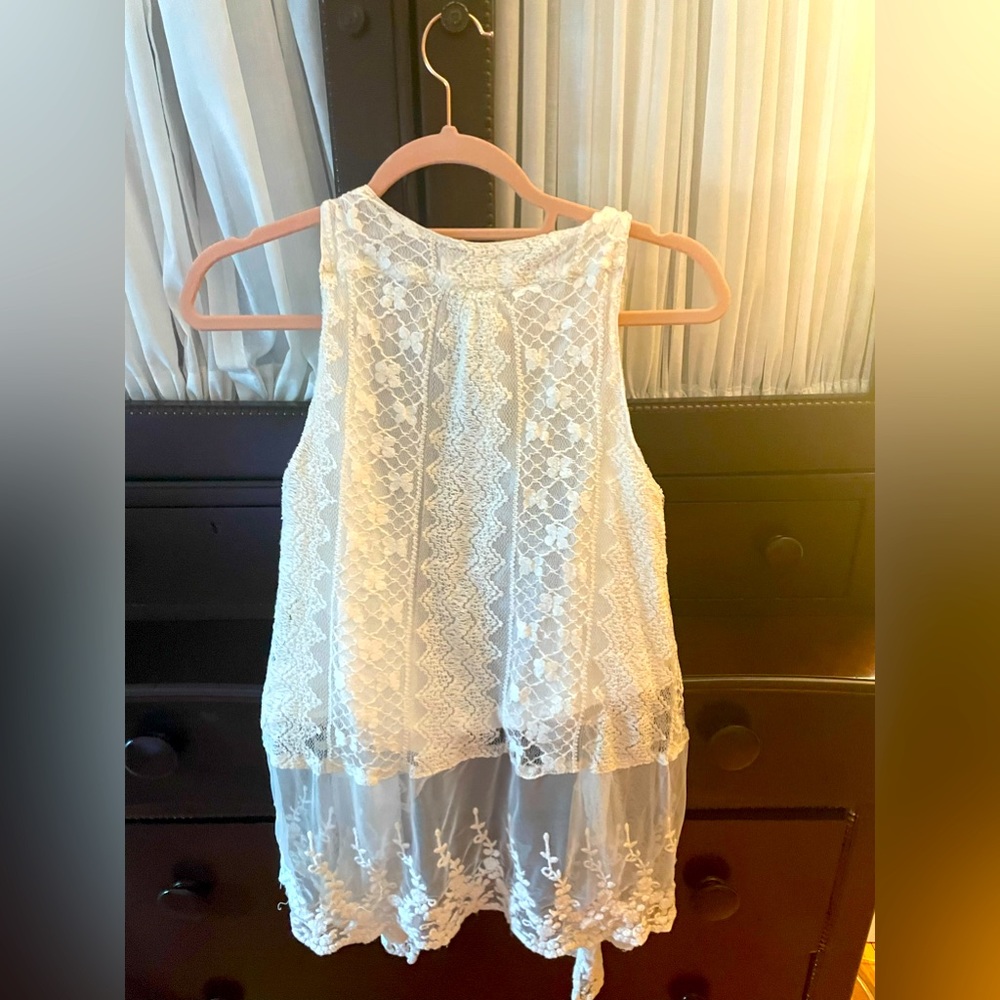 White Shawl band of gypsies clothing size xs